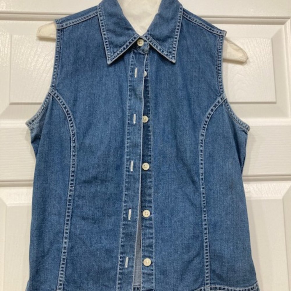 Demin Sleeveless Top